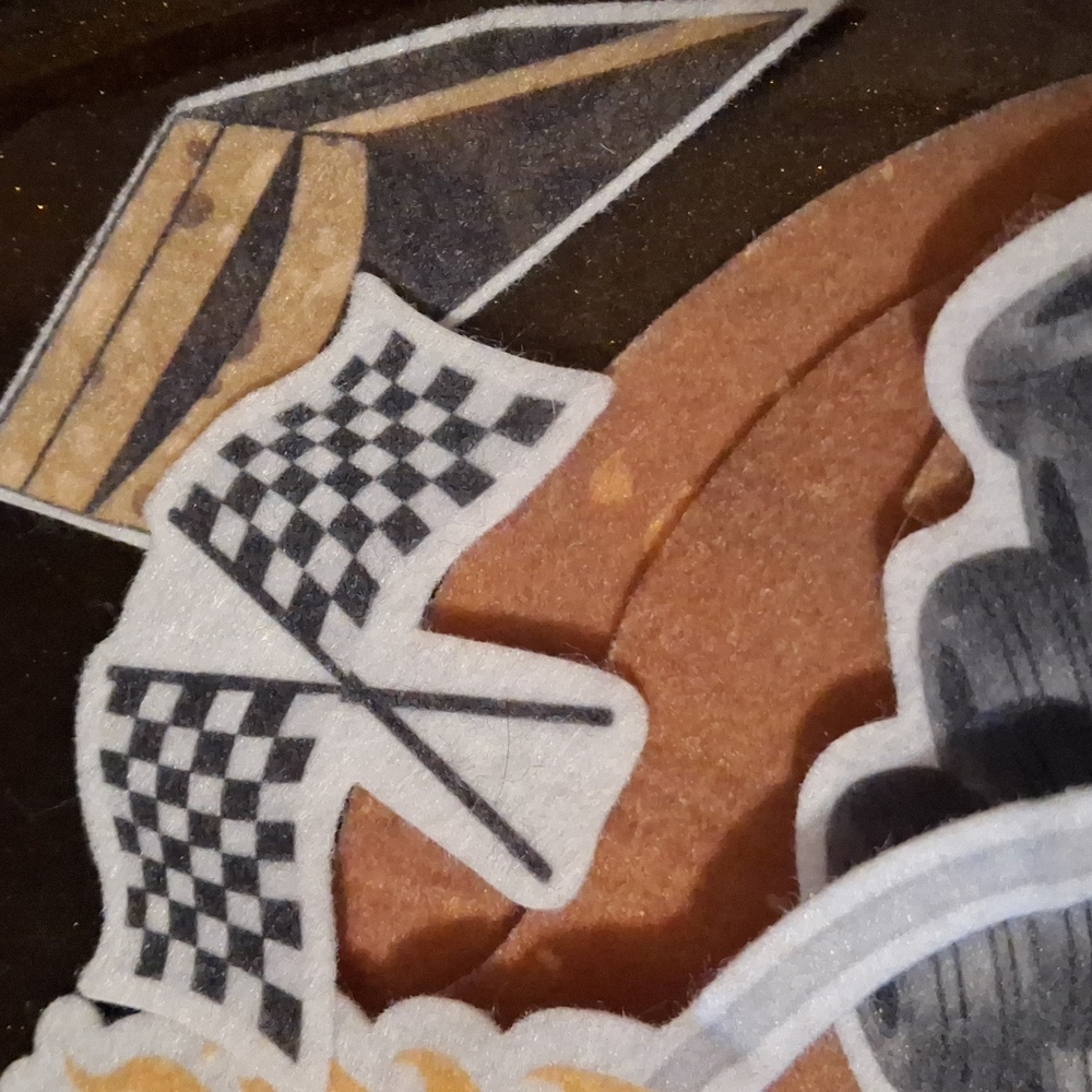 Monster Truck Feltboard Flannelboard Set Racetrack Flags - Picture 7 of 7